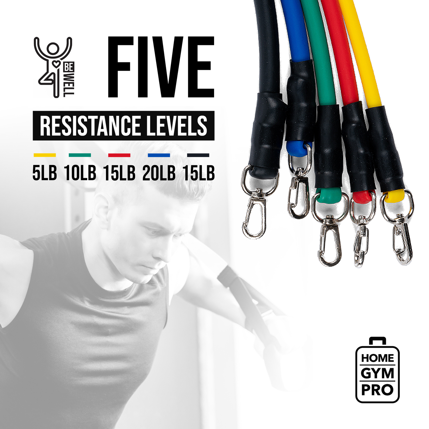 Home Gym Resistance Band Set
