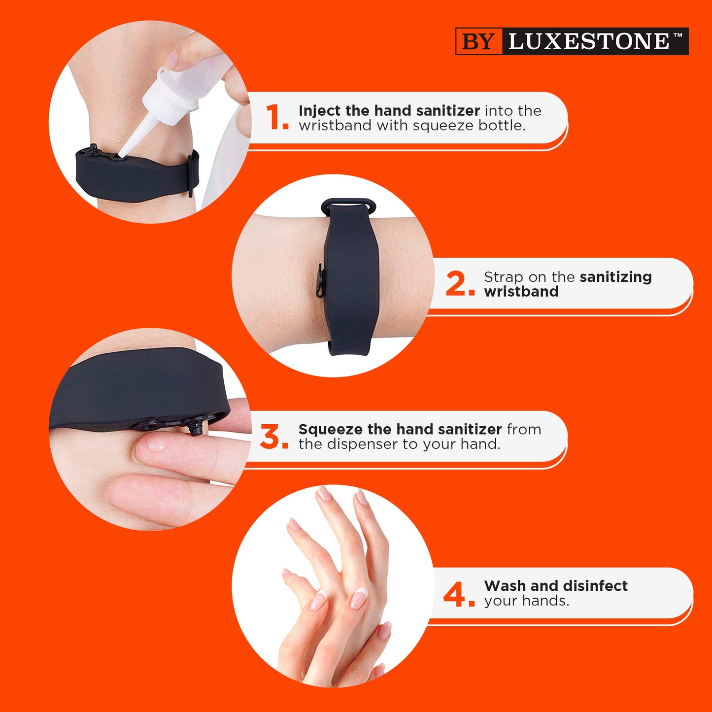 Sanitizing Germ-Destroying Wristband