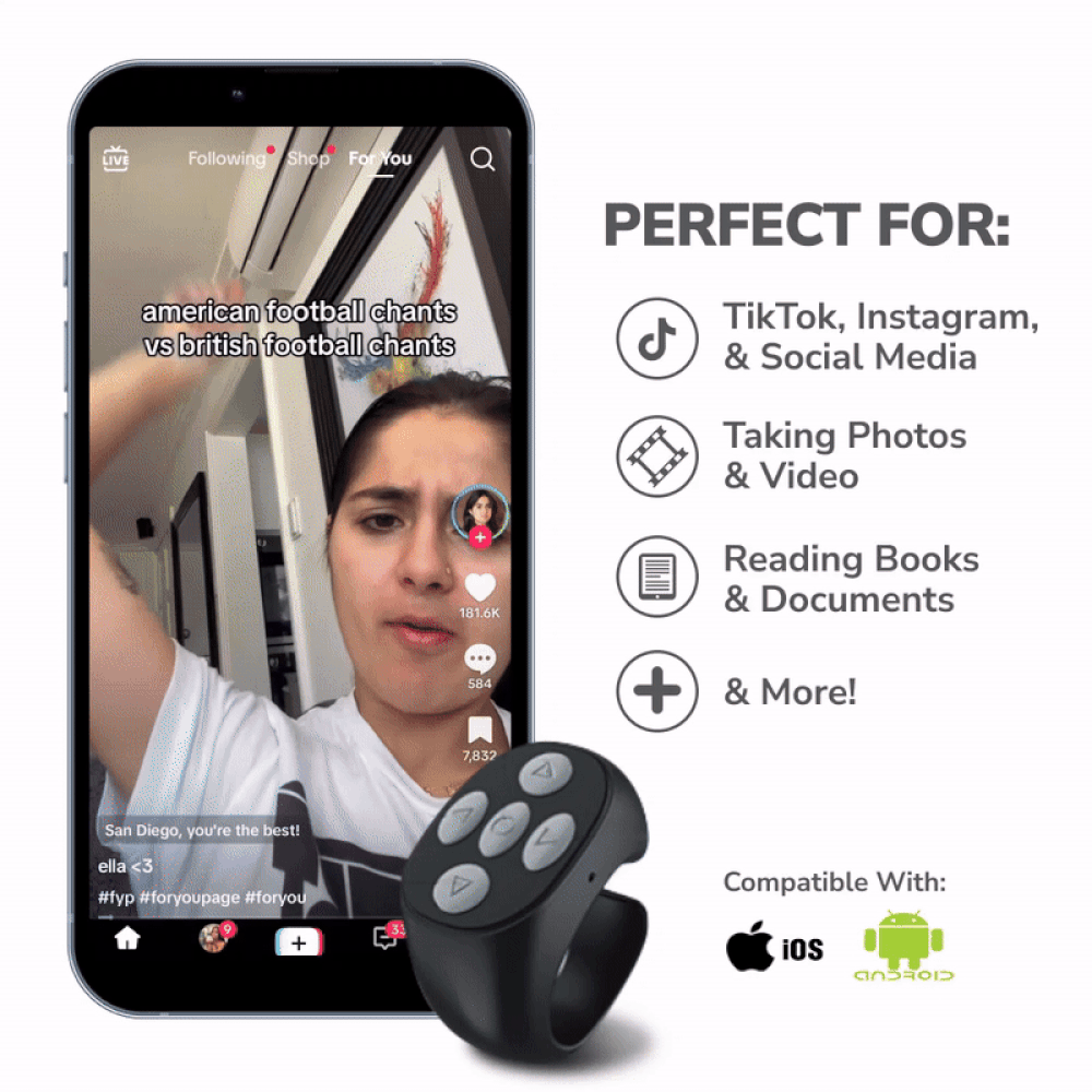 Scroll Genie Hands-Free Wireless Remote Control